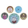 TM-06216-Rick-And-Morty-Heads-Button-Badge-Set Official Rick And Morty Heads Button Badge Set