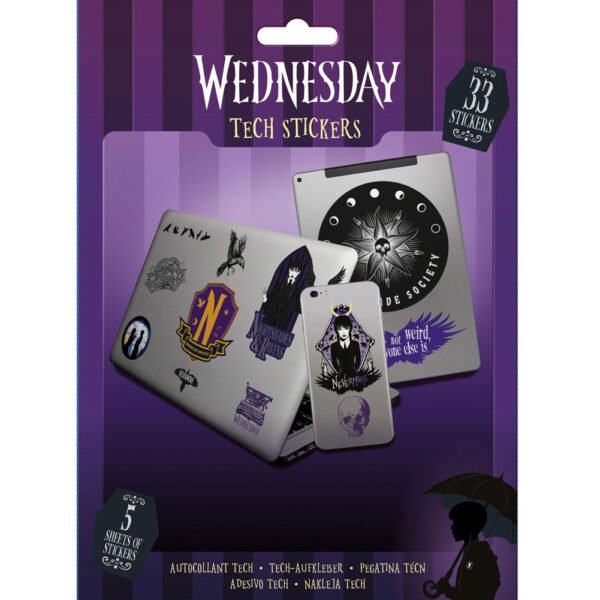 TM-06255-Wednesday-Tech-Stickers Official Wednesday Tech Stickers