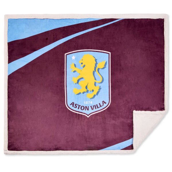 TM-06284-Aston-Villa-FC-Sherpa-Fleece-Blanket-2 Official Aston Villa FC Sherpa Fleece Blanket