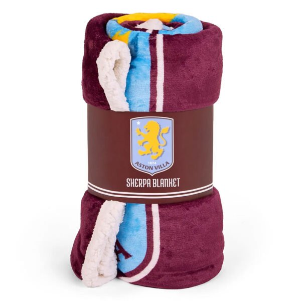 TM-06284-Aston-Villa-FC-Sherpa-Fleece-Blanket Official Aston Villa FC Sherpa Fleece Blanket