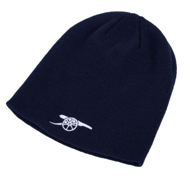 TM-06327-Arsenal-FC-Navy-Beanie-1 Official Arsenal FC Navy Cannon Beanie