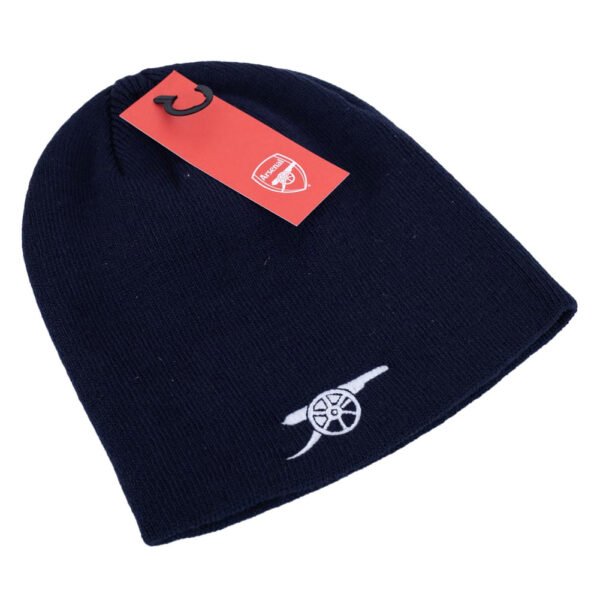 TM-06327-Arsenal-FC-Navy-Beanie-2 Official Arsenal FC Navy Cannon Beanie