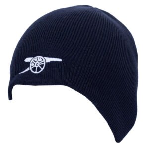 TM-06327-Arsenal-FC-Navy-Beanie Official Arsenal FC Navy Cannon Beanie