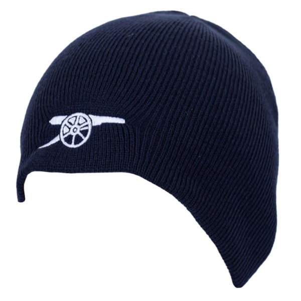 TM-06327-Arsenal-FC-Navy-Beanie Official Arsenal FC Navy Cannon Beanie