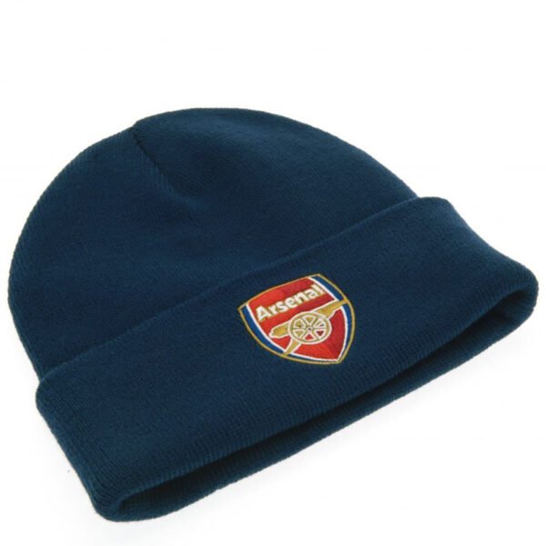TM-06328-Arsenal-FC-Navy-Cuff-Beanie-1 Official Arsenal FC Navy Cuff Beanie