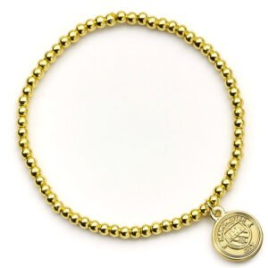 Official Manchester City FC Gold Finish Bead Bracelet