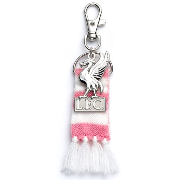 Official Liverpool FC Pink Bar Scarf Bag Charm