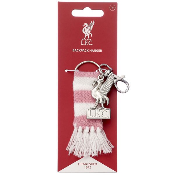 Official Liverpool FC Pink Bar Scarf Bag Charm