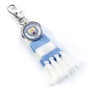 TM-06372-Manchester-City-FC-Blue-Bar-Scarf-Bag-Charm Official Manchester City FC Blue Bar Scarf Bag Charm