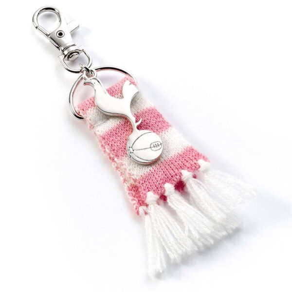 TM-06375-Tottenham-Hotspur-FC-Pink-Bar-Scarf-Bag-Charm Official Tottenham Hotspur FC Pink Bar Scarf Bag Charm