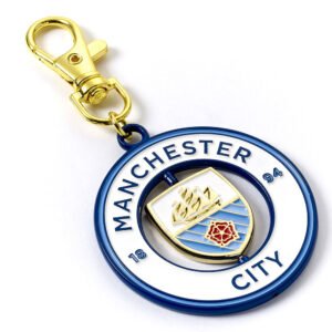 TM-06376-Manchester-City-FC-Spinning-Bag-Charm Official Manchester City FC Spinner Bag Charm