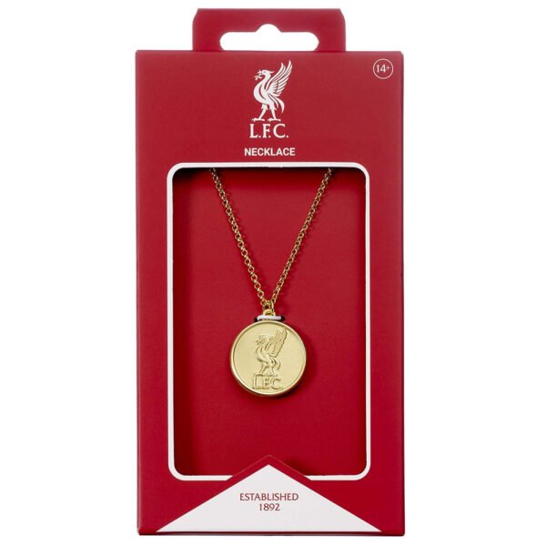 TM-06392-Liverpool-FC-Gold-Finish-Crest-Necklace-3 Official Liverpool FC Gold Finish Crest Necklace