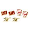 TM-06399-Arsenal-FC-Stud-Earring-Set Official Arsenal FC Stud Earring Set