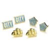 TM-06401-Manchester-City-FC-Stud-Earring-Set Official Manchester City FC Stud Earring Set