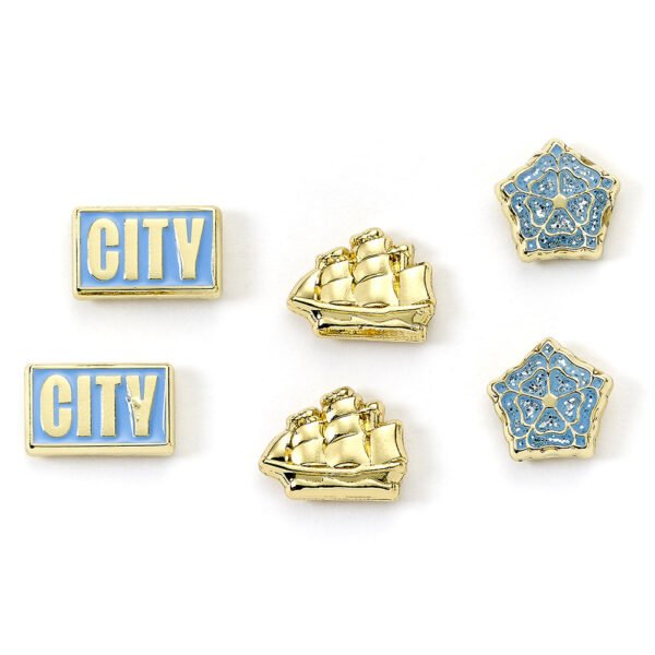 TM-06401-Manchester-City-FC-Stud-Earring-Set-2 Official Manchester City FC Stud Earring Set