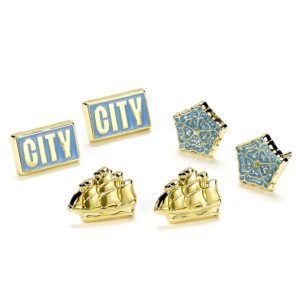 Official Manchester City FC Stud Earring Set