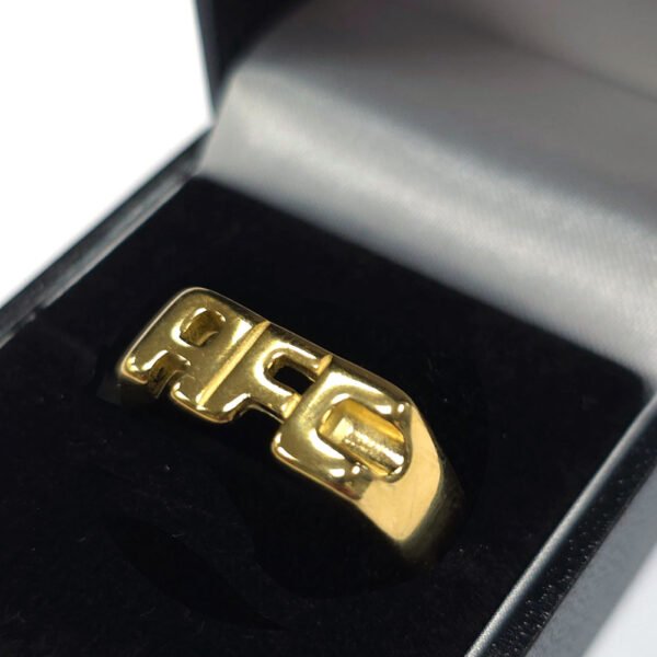 Official Arsenal FC 18ct Gold Plated on Silver AFC Ring - T