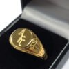 TM-06430-Arsenal-FC-18ct-Gold-Plated-on-Silver-Signet-Ring-2 Official Arsenal FC 18ct Gold Plated on Silver Signet Ring - T