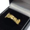Official Arsenal FC 18ct Gold Plated on Silver Text Ring - T