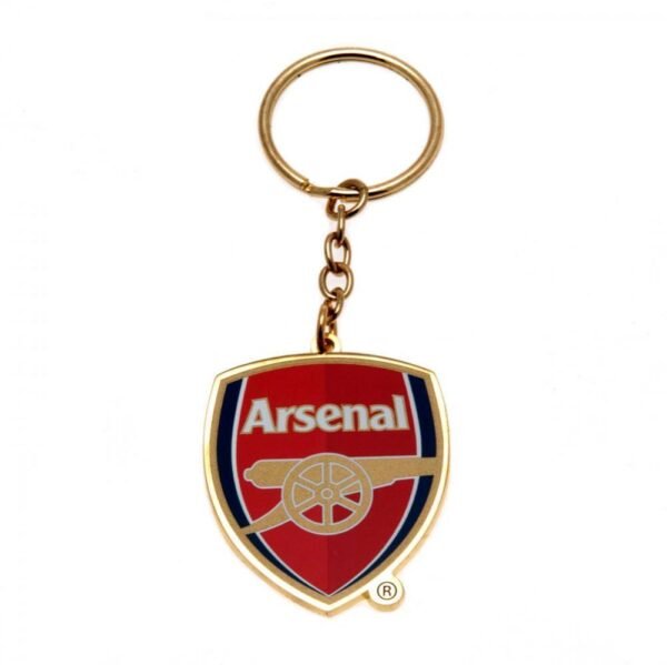 TM-06442-Arsenal-FC-Keyring-Badge-Set-1 Official Arsenal FC Keyring & Badge Set
