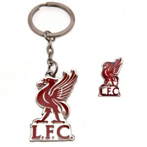Official Liverpool FC Keyring & Badge Set