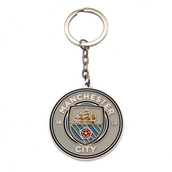 TM-06445-Manchester-City-FC-Keyring-Badge-Set-1 Official Manchester City FC Keyring & Badge Set