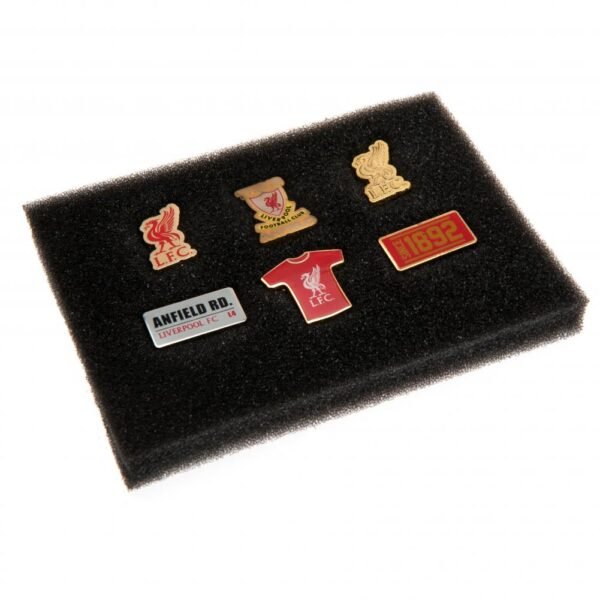 TM-06448-Liverpool-FC-6pc-Badge-Set-1 Official Liverpool FC 6pc Badge Set