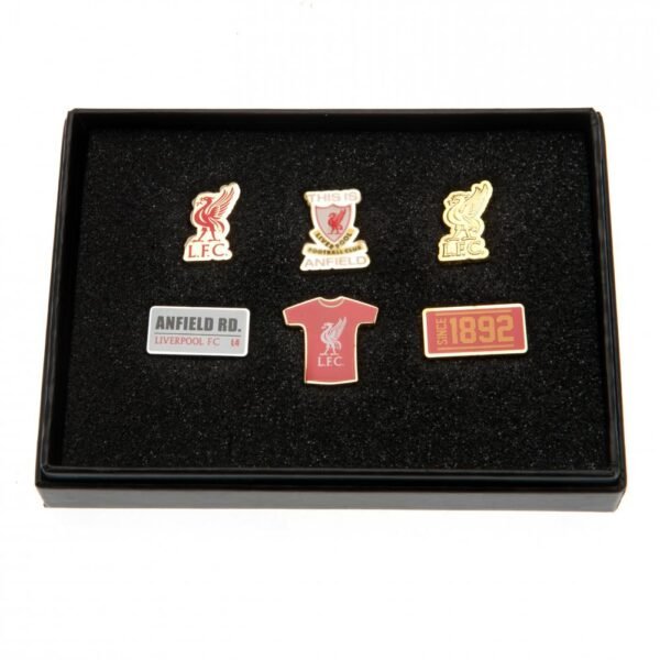 TM-06448-Liverpool-FC-6pc-Badge-Set Official Liverpool FC 6pc Badge Set