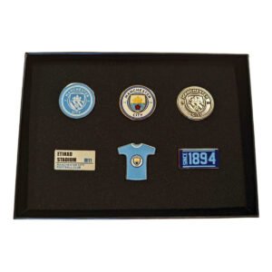 TM-06449-Manchester-City-FC-6pc-Badge-Set Official Manchester City FC 6pc Badge Set