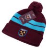 TM-06462-West-Ham-United-FC-Bar-Knit-Ski-Hat-1 Official West Ham United FC Bar Knit Ski Hat