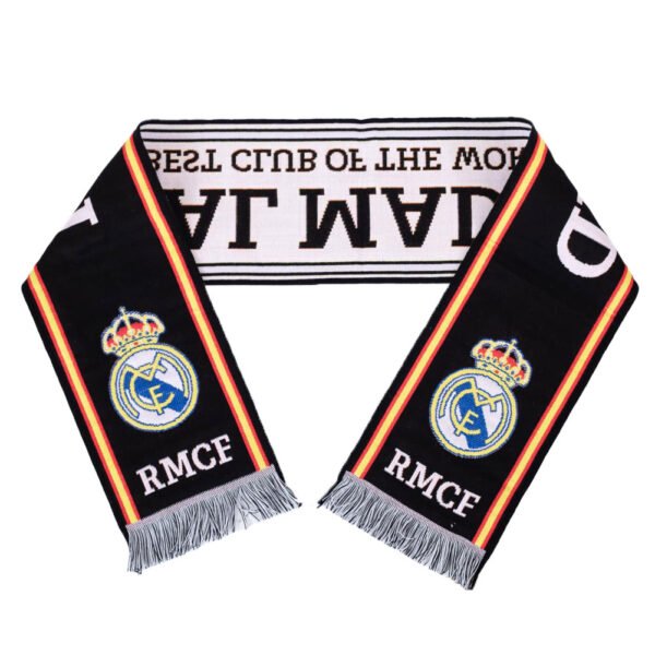 TM-06468-Real-Madrid-FC-Black-Scarf-2 Official Real Madrid CF Black Scarf