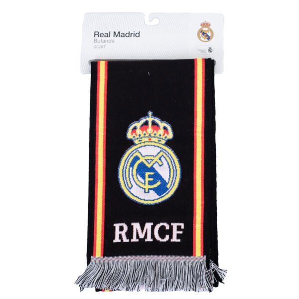 TM-06468-Real-Madrid-FC-Black-Scarf-3 Official Real Madrid CF Black Scarf