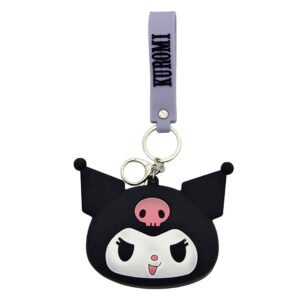 Official Kuromi PVC Coin Purse Keyring