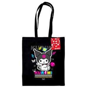 TM-06488-Kuromi-Canvas-Tote-Bag Official Kuromi Canvas Tote Bag