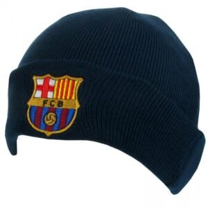 TM-06550-FC-Barcelona-Navy-Cuff-Beanie Official FC Barcelona Navy Cuff Beanie