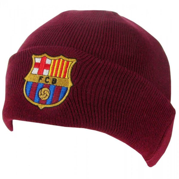 TM-06552-FC-Barcelona-Red-Cuff-Beanie Official FC Barcelona Red Cuff Beanie