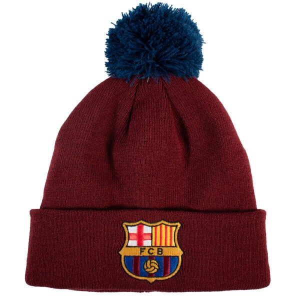 TM-06555-FC-Barcelona-Red-Ski-Hat-1 Official FC Barcelona Red Ski Hat
