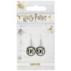 Official Harry Potter Silver Plated 9 & 3 Quarters Hook Earrings