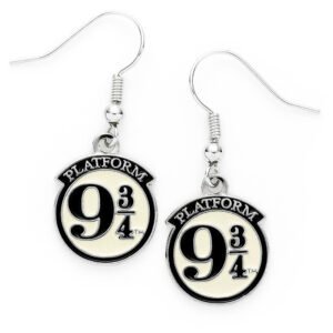 TM-06620-Harry-Potter-Silver-Plated-9-3-Quarters-Hook-Earrings Official Harry Potter Silver Plated 9 & 3 Quarters Hook Earrings
