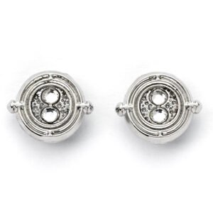 TM-06623-Harry-Potter-Silver-Plated-Time-Turner-Stud-Earrings Official Harry Potter Silver Plated Time Turner Stud Earrings
