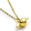 Official Harry Potter Gold Plated Cute Golden Snitch Necklace