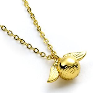 Official Harry Potter Gold Plated Cute Golden Snitch Necklace