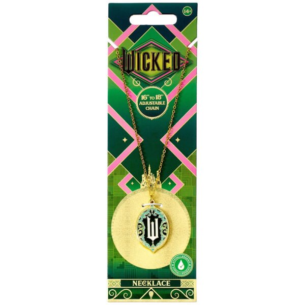 Official Wicked Silver Plated Emerald City Necklace