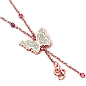 Official Wicked Rose Gold Glinda Butterfly Necklace