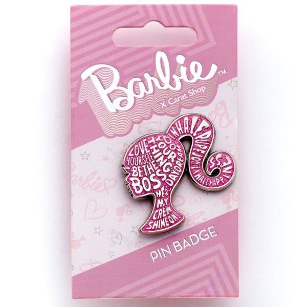 TM-06633-Barbie-Sparkly-Silhouette-Pin-Badge-1 Official Barbie Sparkly Silhouette Pin Badge