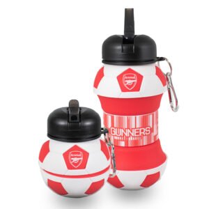TM-06634-Arsenal-FC-Collapsible-Football-Drinks-Bottle Official Arsenal FC Collapsible Football Drinks Bottle