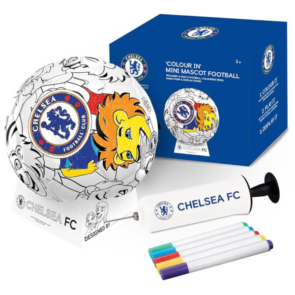 TM-06647-Chelsea-FC-Colour-Your-Own-Football Official Chelsea FC 'Colour In' Mini Football Set