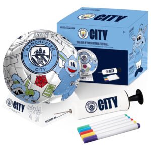 Official Manchester City FC 'Colour In' Mini Football Set