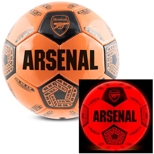 TM-06666-Arsenal-FC-LED-Glow-Football Official Arsenal FC LED Glow Football