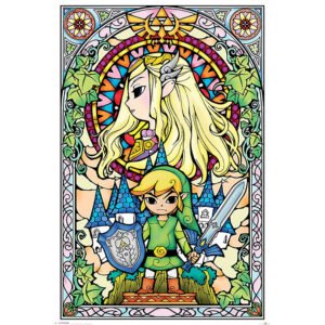 TM-06707-The-Legend-Of-Zelda-Stained-Glass-Poster-25 Official The Legend Of Zelda Stained Glass Poster 25